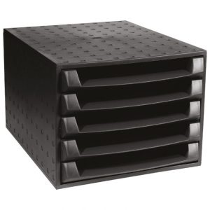 Kutija s 5 Ladica Exacompta 221014D Crna
