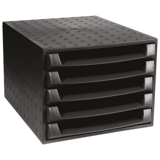 Kutija s 5 Ladica Exacompta 221014D Crna