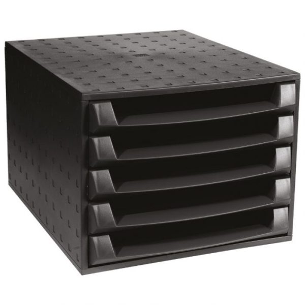 Kutija s 5 Ladica Exacompta 221014D Crna
