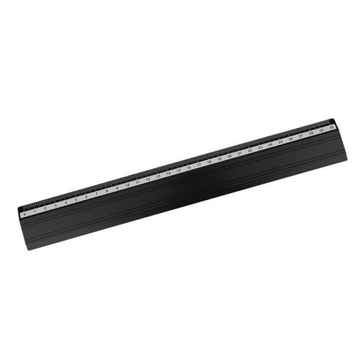 Ravnalo aluminijsko 30cm Crno  D.RECT
