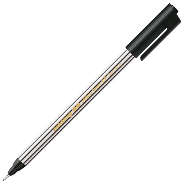 Flomaster liner uredski EF 0,3mm Edding 89 crni, 10 flomastera u kutiji