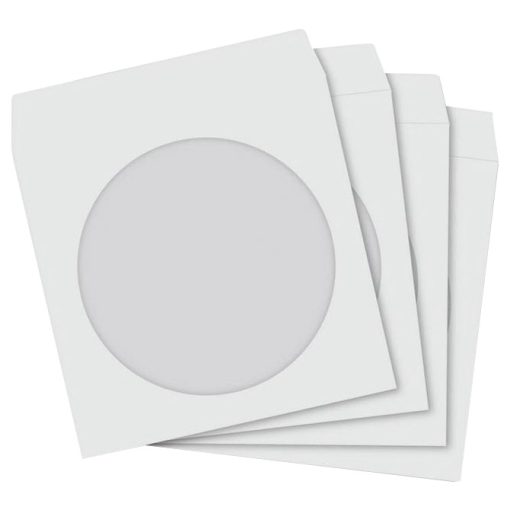 Etui za 1 CD/DVD papir s prozorom, 50 komada u paketu, Verbatim 49992 bijeli - Slika 2