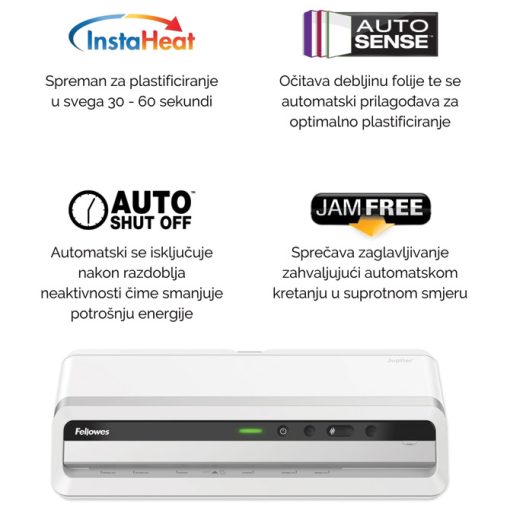 Plastifikator A3 (6valjaka) Jupiter Office Fellowes 5748401 - Slika 4