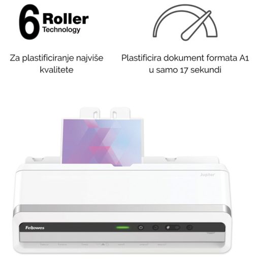 Plastifikator A3 (6valjaka) Jupiter Office Fellowes 5748401 - Slika 6