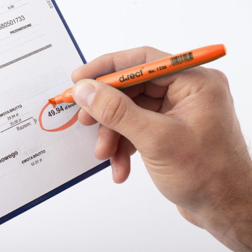 Signir D.RECT 1226; 1-2 mm NARANČASTI, 12 signira u kutiji - Slika 2