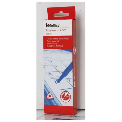 Flomaster fineliner 0,4mm FORoffice plavi - Slika 2