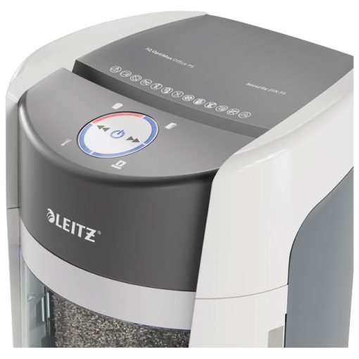 Uništavač dokumentacije 10 listova Micro Cut IQ OptiMax Office Leitz 8360-00-00 bijelo/sivi - Slika 5