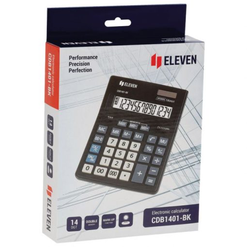 Kalkulator komercijalni 12mjesta ELEVEN CDB-1401 BK crni - Slika 2