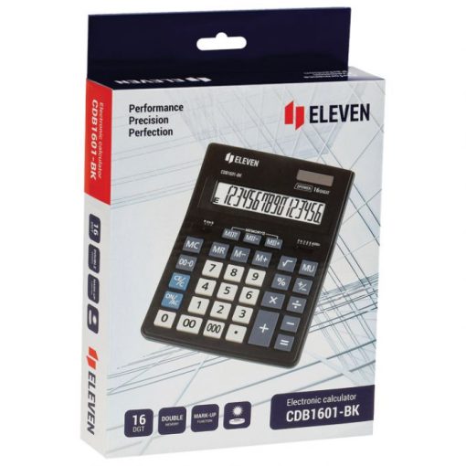Kalkulator komercijalni 16mjesta ELEVEN CDB-1601 BK crni - Slika 2