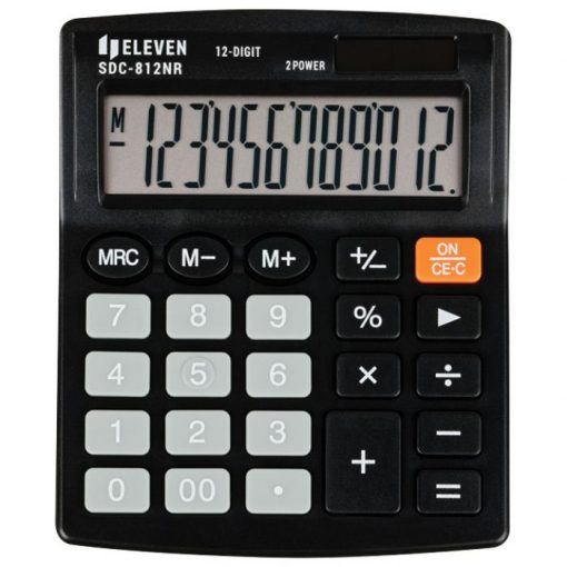 Kalkulator komercijalni 12mjesta ELEVEN SDC-812NR crni blister - Slika 5