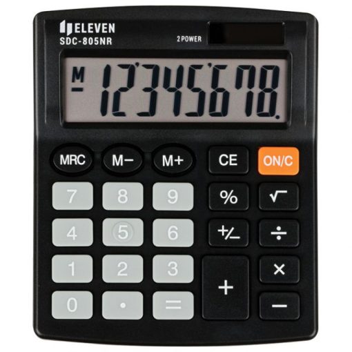 Kalkulator komercijalni  8mjesta Eleven SDC-805NR Crni - Slika 4