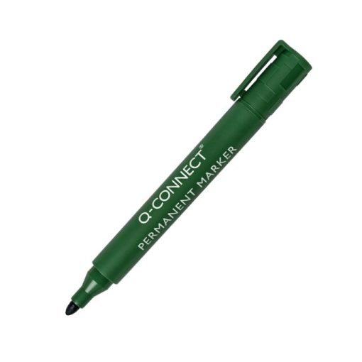 Marker permanentni Q-CONNECT zeleni 1,5-3mm okrugli vrh, 10 markera u kutiji