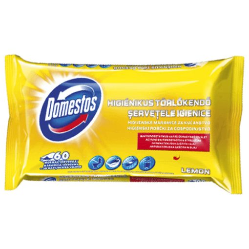 Maramice higijenske DOMESTOS Lemon, 60 maramica u pakiranju