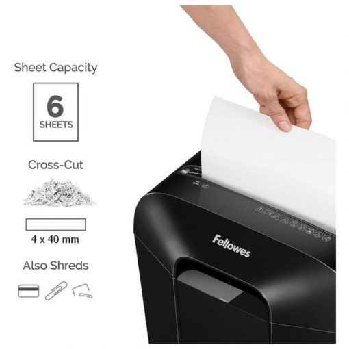 Uništavač dokumentacije 6 listova CrossCut POWERSHRED LX-25 FELLOWES 4170501 - Slika 6