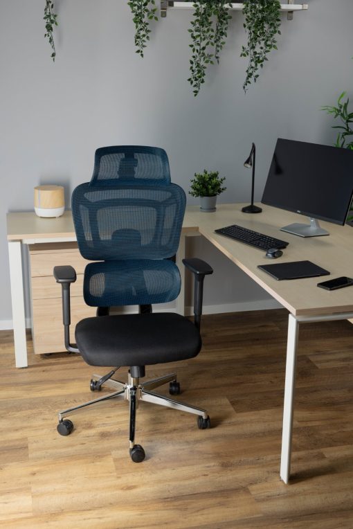 Uredska Stolica PREMIUM ERGO Apollo Plava - Slika 7