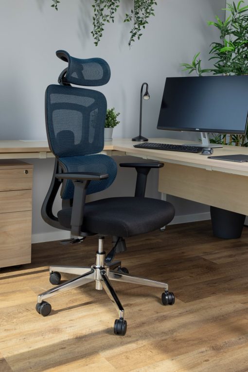 Uredska Stolica PREMIUM ERGO Apollo Plava - Slika 9