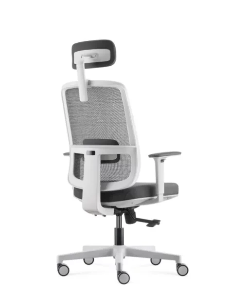 Uredska Stolica PREMIUM ERGO Basic Bijelo-Siva - Slika 4