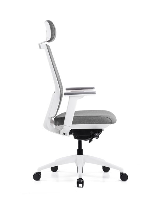 Uredska Stolica PREMIUM ERGO Expert Bijelo-Siva - Slika 4