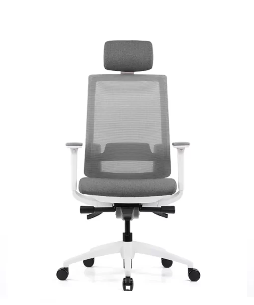 Uredska Stolica PREMIUM ERGO Expert Bijelo-Siva