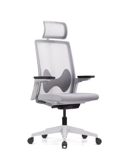 Uredska Stolica PREMIUM ERGO Magnus Bijelo-Siva - Slika 4