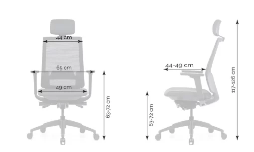 Uredska Stolica PREMIUM ERGO Essent crna - Slika 11