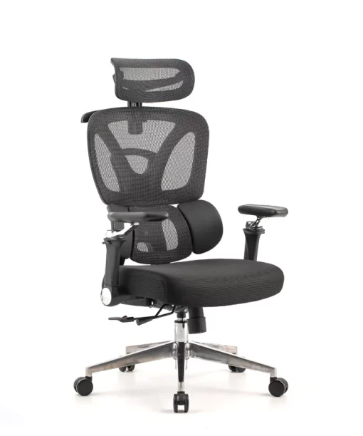 Uredska Stolica PREMIUM ERGO Trek Crna - Slika 2