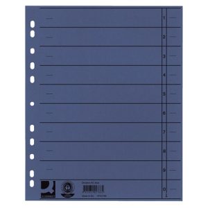 Karton pregradni A4 plavi 230g Q-CONNECT KF02786