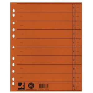 Karton pregradni A4 narančasti 230g Q-CONNECT KF02790